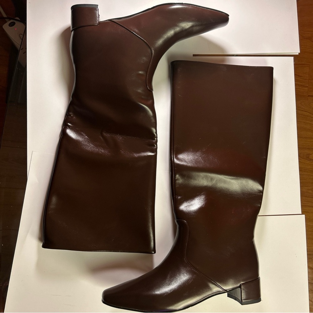 MUCCCUTE Knee High Boots - Boots for Women Square Toe